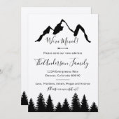 Braunes Packpapier haben wir Einladung (Vorne/Hinten)