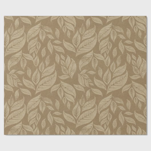 Braunes Packpapier verlässt (Flach)