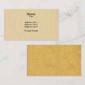 Braunes Packpapier Visitenkarte (Vorne/Hinten)