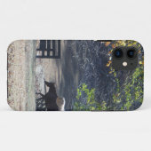 Braunes Pferd durch den Zaun Case-Mate iPhone Hülle (Rückseite (Horizontal))