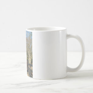 Braunes Pferd gegen einen Zaun Kaffeetasse