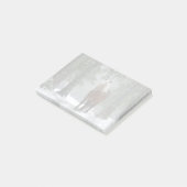 Braunes Pferd im Winterwald mit Schneefall Post-it Klebezettel (angewinkelt)