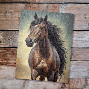 Braunes Pferd Puzzle