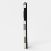 Braunes Quadrat Karo Case-Mate iPhone Hülle (Hinten/Links)