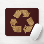 Braunes Recycle Mousepad (Mit Mouse)
