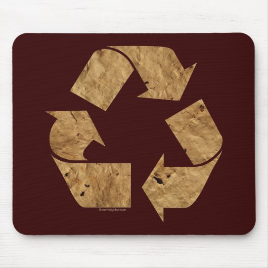 Braunes Recycle Mousepad (Vorne)