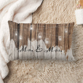 Braunes rustikales Holz mit Licht, anpassbar Lendenkissen