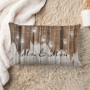 Braunes rustikales Holz mit Licht, anpassbar Lendenkissen