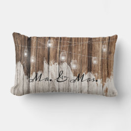 Braunes rustikales Holz mit Licht, anpassbar Lendenkissen