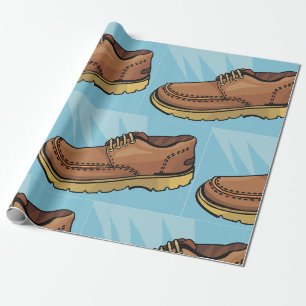 Braunes Schuhzubehör-Verpackungspapier Geschenkpapier