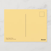 Braunes schwarz gelbes Nordpapier wächst Postkarte (Rückseite)