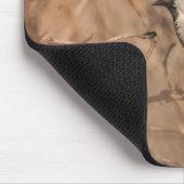 Braunes Sperlingsvögel Rustikale Waldlandschaft Wi Mousepad (Ecke)