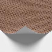 Braunes Spinngewebe Geschenkpapier (Ecke)