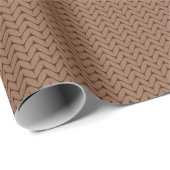 Braunes Spinngewebe Geschenkpapier (Rolleneckpunkt)