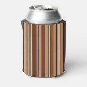Braunes Streifenmuster Dosenkühler (Kanne Rückseite)