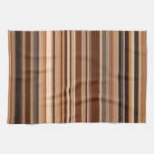 Braunes Streifenmuster Geschirrtuch (Horizontal)