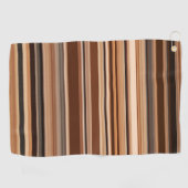 Braunes Streifenmuster Golfhandtuch (Horizontal)