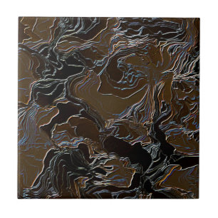Braunes Tarn-Effekt-Design Fliese