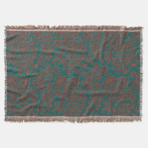Braunes Teal-Ornament-Design Decke