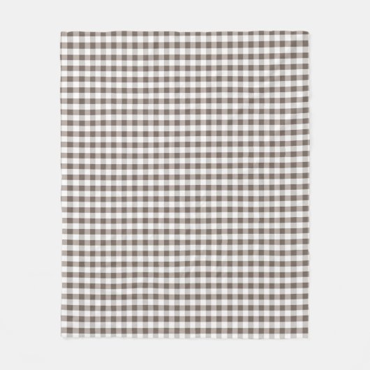 Braunes Tischdeckenmuster Fleecedecke (Vorderseite)