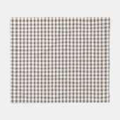 Braunes Tischdeckenmuster Fleecedecke (Vorderseite (Horizontal))