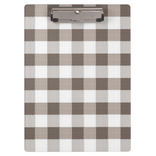 Braunes Tischdeckenmuster Klemmbrett (Vorderseite)