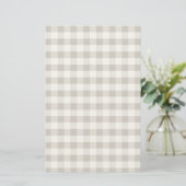 Braunes Tischtuchmuster Briefpapier (Stehend Vorderseite)