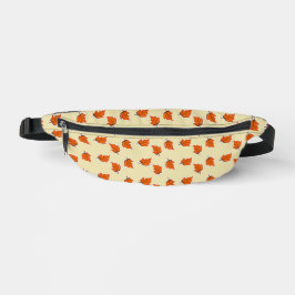 Braunes trockenes Blätter Bauchtasche