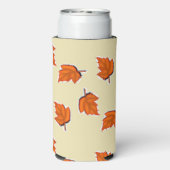 Braunes trockenes Blätter Selters Dosenkühler (Seltzer Rückseite)