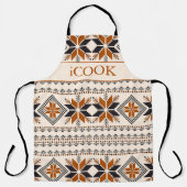 Braunes und beige amerikanisches Muster Schürze (Vorderseite)