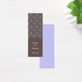Braunes und blaues Muster, Hochzeitsmarken (Schreibtisch)