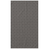 Braunes und graues Weaved Muster Tischdecke (Vorderseite)