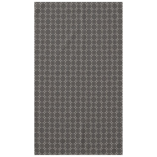 Braunes und graues Weaved Muster Tischdecke (Vorderseite)