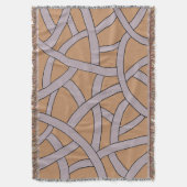 Braunes und Lila Fantasy-Muster Decke (Vorderseite Vertikal)