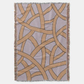 Braunes und Lila Fantasy-Muster Decke (Vorderseite Vertikal)