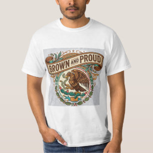 Braunes und Stolzes Erbe Banner - Mexikanischer Ad T-Shirt