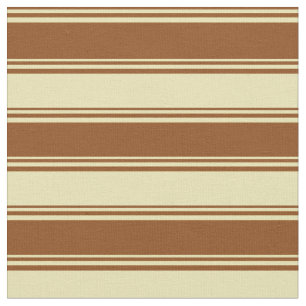 Braunes und Tan-Lines Muster Stoff