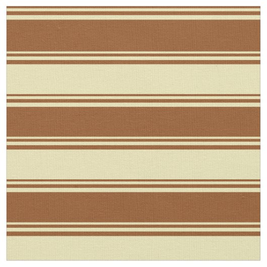 Braunes und Tan-Lines Muster Stoff (Nahaufnahme)