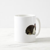 Braunes und weißes holländisches Rabbit Kaffeetasse (VorderseiteRechts)