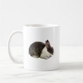 Braunes und weißes holländisches Rabbit Kaffeetasse (Links)