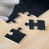 Braunes und weißes holländisches Rabbit Puzzle (Seite)