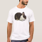 Braunes und weißes holländisches Rabbit T-Shirt (Vorderseite)