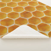 Braunes und weißes Quadrat Sherpadecke (3/4)