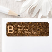 Braunes Vintage-Botanik-Monogramm (Insitu)