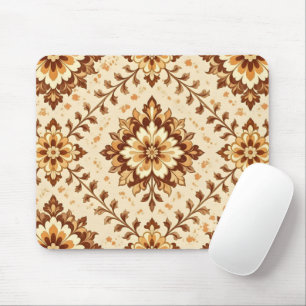 Braunes vintage shabby Muster Mousepad