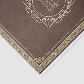 Braunes Vintages Schattenbuch, beängstigend Seidenpapier (Ausschnitt)