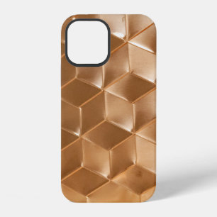 Braunes Wabenpaneel iPhone 12 Hülle
