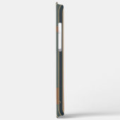 braunes, weiches Quadrat Case-Mate iPhone Hülle (Rückseite / Links)