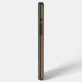 braunes, weiches Quadrat iPhone Hülle (Linke Seite)