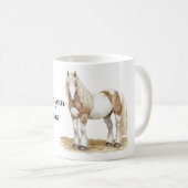 Braunes Weißpferd Kaffeetasse (VorderseiteRechts)
